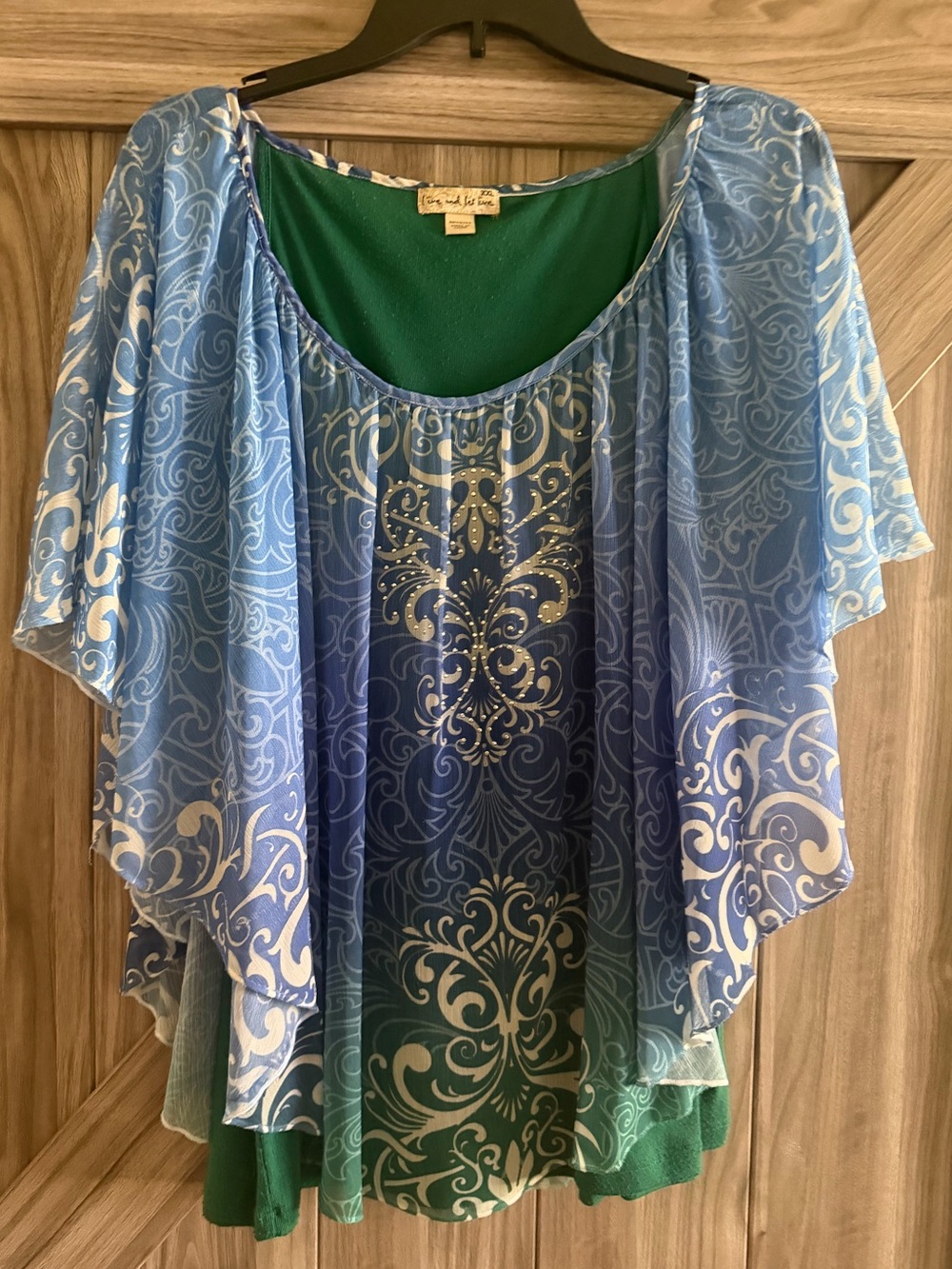Layered Flutter Sleeve Top